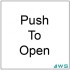 Automatic Door Sign - Push To Open