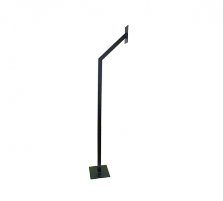 Lorry height goose neck post, black