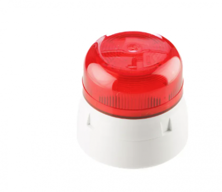 Klaxon Flashguard QBS Series Red Flashing Beacon, 12 V dc, 24 V dc, Surface Mount, Xenon Bulb