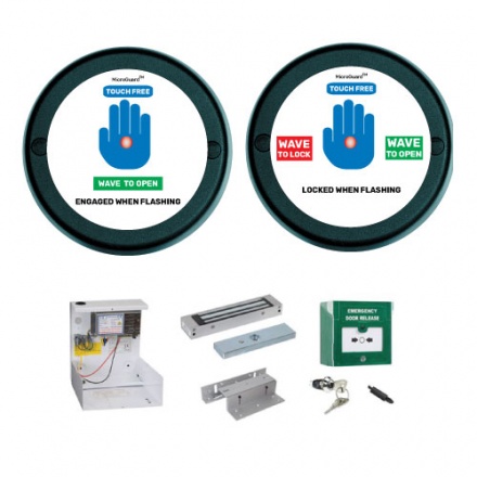 Touch Free Toilet Door Kit - Round Housing