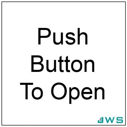 Automatic Door Sign - Push Button To Open