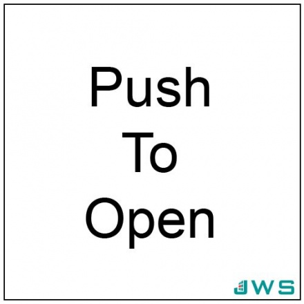 Automatic Door Sign - Push To Open