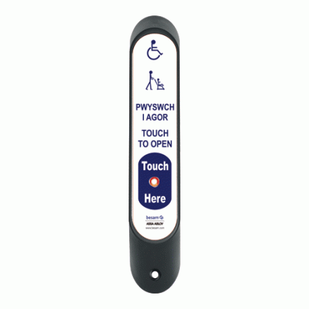 Automatic Door 'Touch To Open' Slimline Touch Sensor (Hardwired) in Welsh