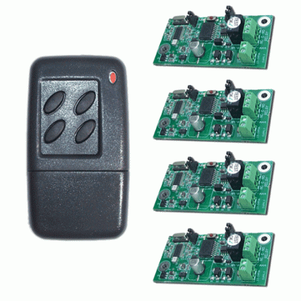 JWS 4 Channel Fob & four Receivers