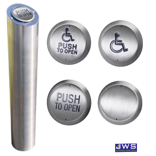 Stainless Steel Post with Push Pad