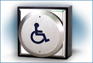 Automatic Door Push Pad Wireless Wheelchair logo (WC)