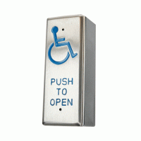 Automatic Door Push Pad with Wheelchair logo