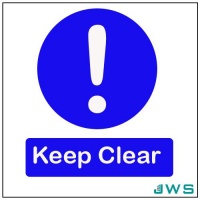 Automatic Door Sign - Keep Clear (Pack of 4)