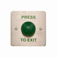 Exit Button Green Dome 'Press To Exit'